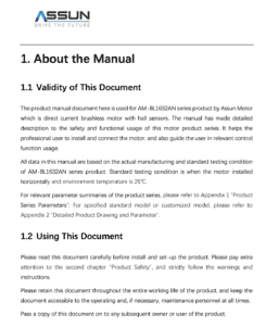 AM-BL1632AN Series - Manufacturer’s Instructions (Example)